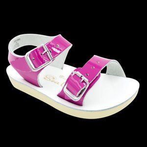 Sun-San Salt Water Sandals Hoy - Sea Wee Shiney Fuchsia Baby Infant 3 - NEW NWT